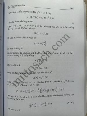 LÝ THUYẾT CƠ SỞ CỦA HÀM LỒI & CÁC BẤT ĐẲNG THỨC CỔ ĐIỂN - Nguyến Minh Tuấn