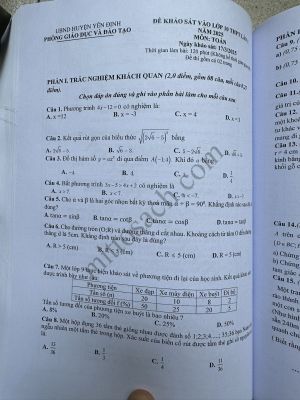 102 đề Khảo Sát, Thi Thử vào lớp 10 Các Tỉnh Thành (Chương trình mới)