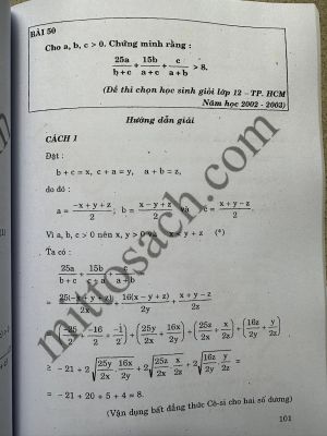 Các bài toán bất đẳng thức có nhiều cách giải - Nguyễn Đức Tấn