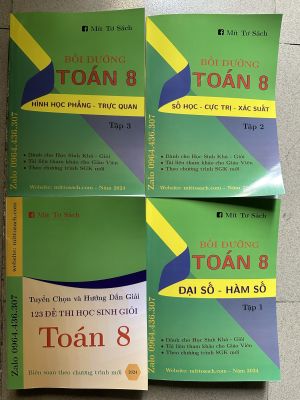 Combo Chuyên đề Bồi Dưỡng và 123 đề thi HSG Toán 8 (2024)