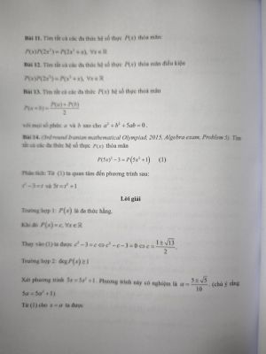 Một số bài viết về Đa Thức Bồi Dưỡng HSG THPT Chương trình mới (free ship)