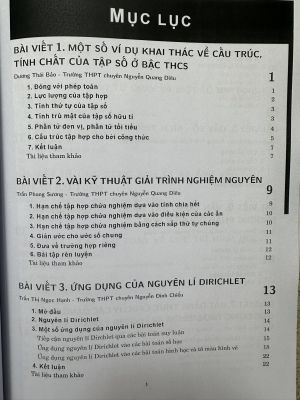 KỶ YẾU HỘI THẢO TOÁN HỌC PHỔ THÔNG TỈNH ĐỒNG THÁP - lần thứ nhất