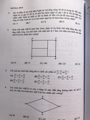 Tuyển tập đề thi và lời giải kì thi toán học Hoa Kỳ AMC8