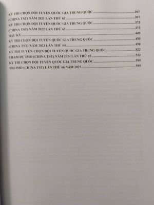 KỲ THI TUYỂN CHỌN ĐỘI TUYỂN QUỐC GIA IMO TRUNG QUỐC - Chấn Hoa Biên Soạn