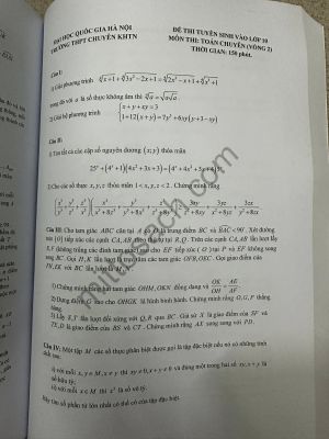 100 đề thi Tuyển sinh 10 CHUYÊN TOÁN - Chương trình mới (miễn phí ship)