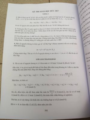 ĐỀ VÀ GIẢI TOÁN QUỐC TẾ TRONG & NGOÀI NƯỚC 2017-2018