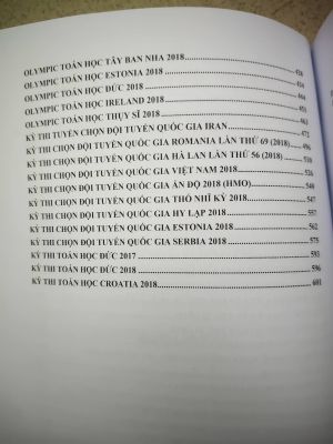 ĐỀ VÀ GIẢI TOÁN QUỐC TẾ TRONG & NGOÀI NƯỚC 2017-2018