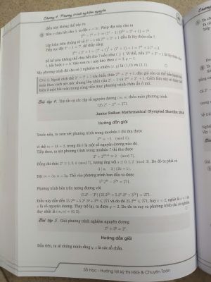 MỘT SỐ CHỦ ĐỀ SỐ HỌC HƯỚNG TỚI KỲ THI HSG & CHUYÊN TOÁN - NGUYỄN NHẤT HUY ( tái bản lần 4 )
