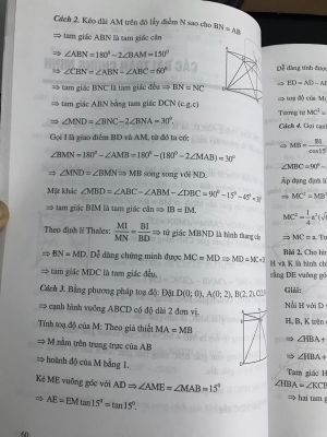 Rèn luyện và phát triển tư duy thông qua các bài toán Hình học phẳng